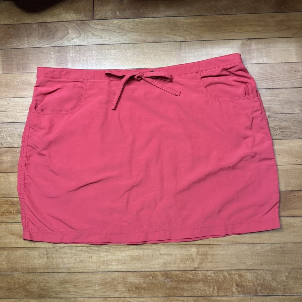 Vintage LL Bean Skirt Hot Pink Drawstring Size Large